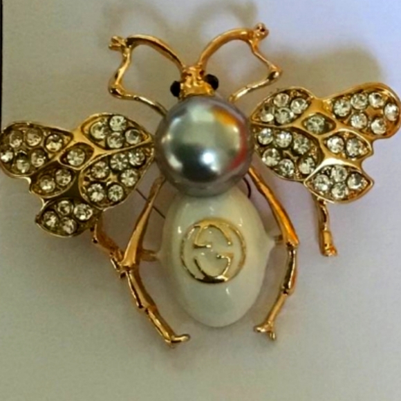 Beautiful bee insect Antique brooch - Picture 2 of 3